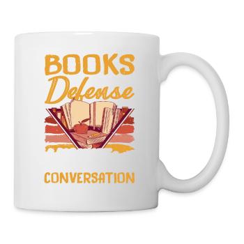 Les livres, la meilleure défense contre les conversations indésirables3 - Mug blanc - blanc - Droite