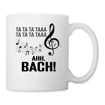 Parodie Klassik Musik Bach Beethoven 5 Symphonie - Mug blanc - blanc - Droite
