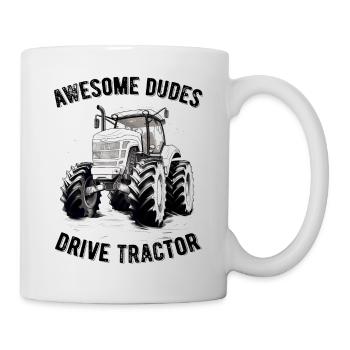 Great Guys Driving Tractor Farmer Farmer Gift - Mug - white - Right