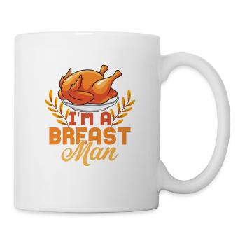I'm A Breast Man Thanksgiving Turkey - Mug - white - Right