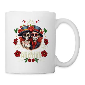 Dia De los Muertos Skulls Skull Man Woman - Mug - white - Right