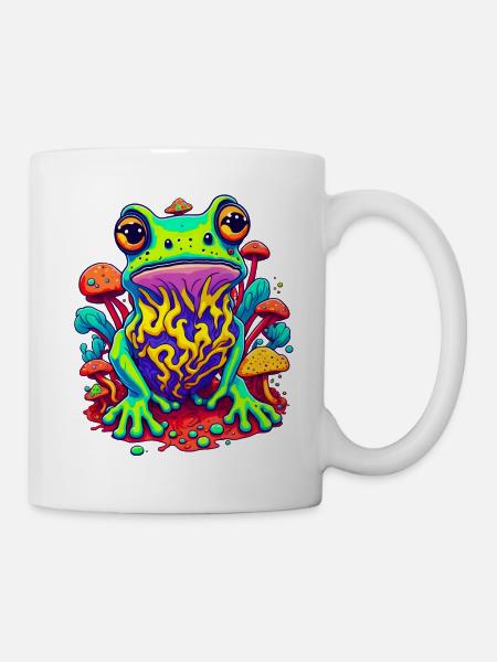 Trippy Frog 02 - Tasse - Weiß