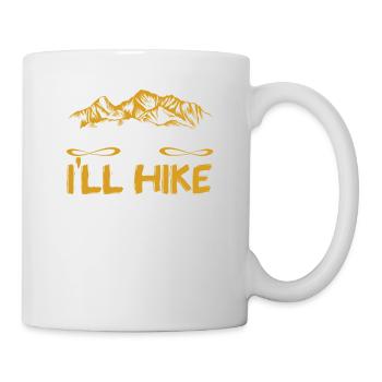 C’est mon anniversaire et je vais faire de la randonnée - Mug blanc - blanc - Droite