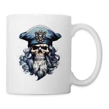 Sailor Skull Skull Captain Ahoy Ship - Mug - white - Right