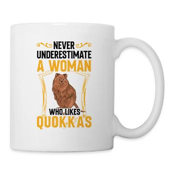 Woman with Quokka Marsupial Australia - Mug - white - Right