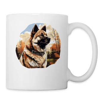 Dog American Akita - Mug - white - Right