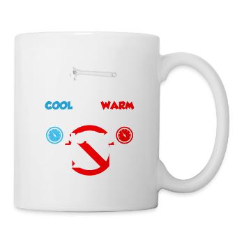 HVAC Tech Just Here To Cool Technician Installer - Tasse - Weiß - Rechts