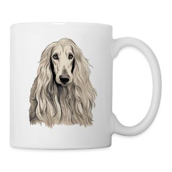 Chien Afghan Hound - Mug blanc - blanc - Droite