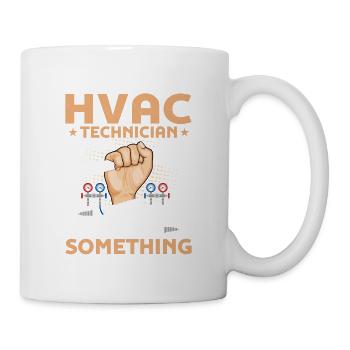 Technicien CVC Je suis ici Installateur AC Tech - Mug blanc - blanc - Droite