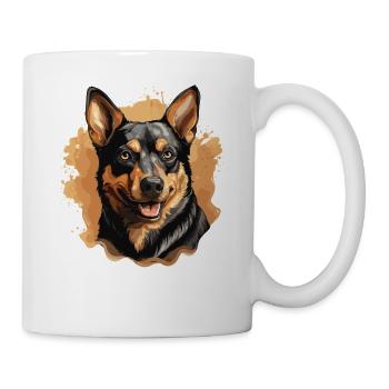 Chien Kelpie australien - Mug blanc - blanc - Droite