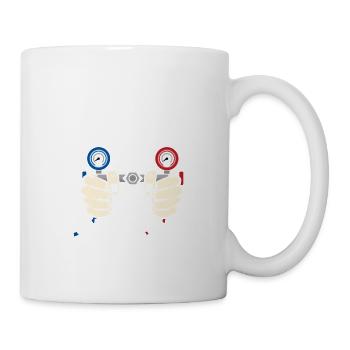 Technicien CVC Je suis ici Installateur de techniciens AC - Mug blanc - blanc - Droite