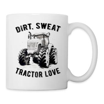 Dirt Sweat Tractor Love Farmer Farmer Gift - Mug - white - Right