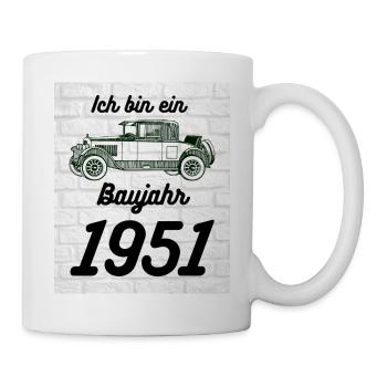 Oldtimer 1951 - Tasse - Weiß - Rechts