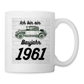 Oldtimer 1961 - Tasse - Weiß - Rechts