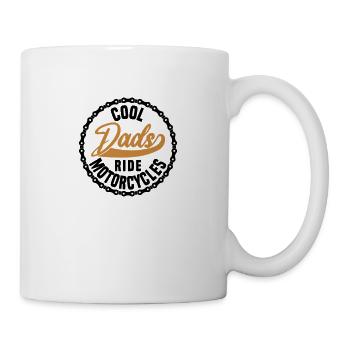 Cool dads ride motorcycles - Mug - white - Right