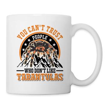 Tarantel Haustier Spinne Tarantula - Tasse - Weiß - Rechts