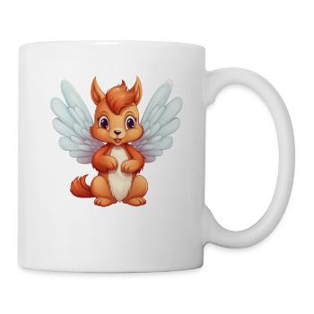 Cute Squirrel Angel Comic - Mug - white - Right