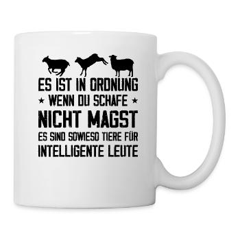 Schafe Schaf Schäfer Geschenk - Mug blanc - blanc - Droite