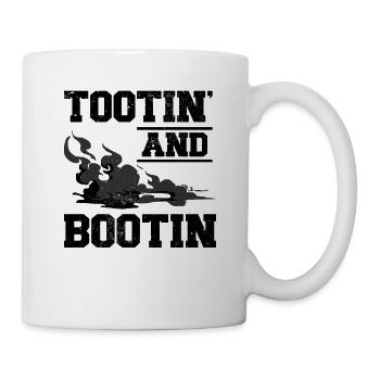 Fart Farting Crop Duster Dad Humor - Mug - white - Right