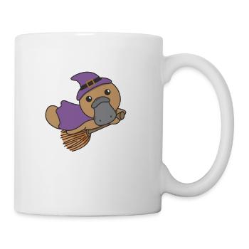 Platypus Halloween Witch Kids Witches Costume - Mug - white - Right