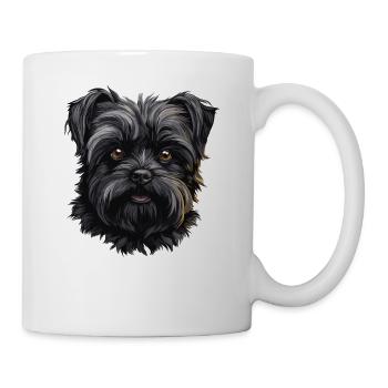 Chien Affenpinscher - Mug blanc - blanc - Droite