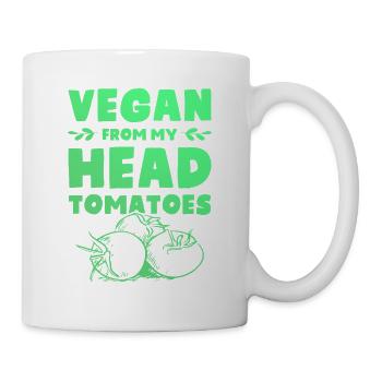 tomate vegan - Tasse - Weiß - Rechts
