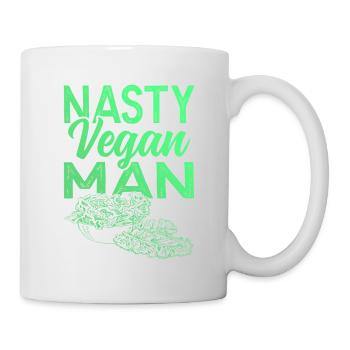 Homme végétalien - Mug blanc - blanc - Droite