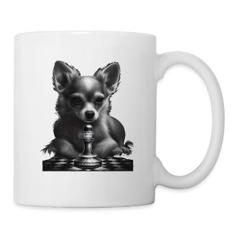 Chihuahua | Chess | Chess Player | Board | Queen | - Mug - white - Right