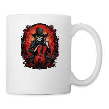 Cello Player Gothic Cellist Musician Collo Music - Mug - white - Right