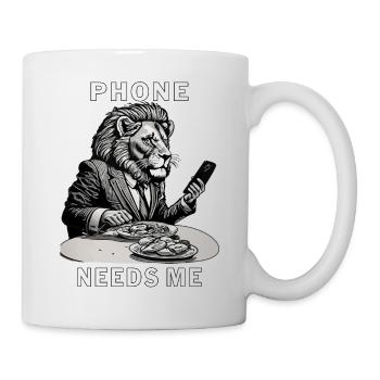 SMARTPHONE PHONE NEEDS ME - Mug - white - Right