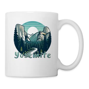 Parc national de Yosemite : la beauté de la nature - Mug blanc - blanc - Droite