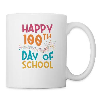 100e jour d’école, professeur de musique, musicien - Mug blanc - blanc - Droite