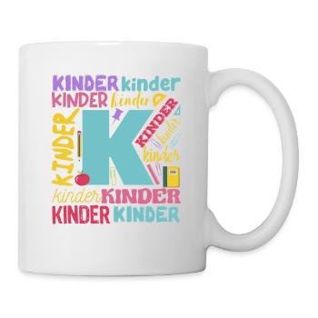 Zurück zur Schule Erster Schultag Typografie - Tasse - Weiß - Rechts