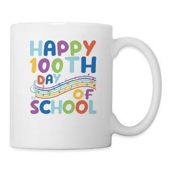 100e jour d’école, professeur de musique, musicien - Mug blanc - blanc - Droite
