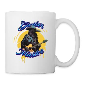 Rock Raven T Shirt - Guitar Master - Mug blanc - blanc - Droite