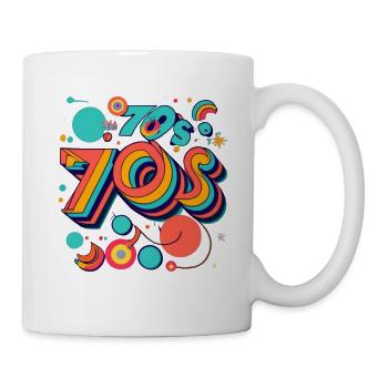 Eine Reise zurück in die 70er Jahre: Geschenke für Babyboomer - Tasse - Weiß - Rechts