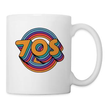 Eine Reise zurück in die 70er Jahre: Geschenke für Babyboomer - Tasse - Weiß - Rechts