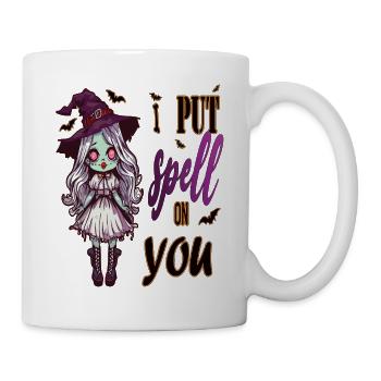 Zombie-Mädchen hat dich verzaubert - Tasse - Weiß - Rechts