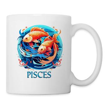 Tragen Sie Ihr Sternzeichen Astrologie mit Stolz: Fische - Tasse - Weiß - Rechts