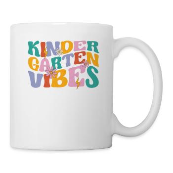 Kindergarten Vibes Youth Kids Crew Retro First - Mug blanc - blanc - Droite