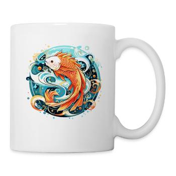 Fische Design Grafiken für Männer und Frauen - Tasse - Weiß - Rechts