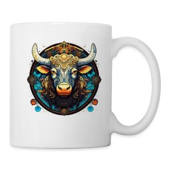 Embrassez votre identité de Taureau: Fierté du Taureau - Mug blanc - blanc - Droite