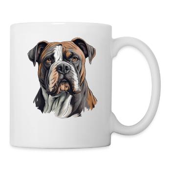 Chien bouledogue américain - Mug blanc - blanc - Droite