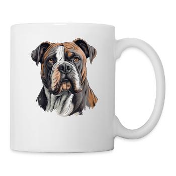 Chien bouledogue américain - Mug blanc - blanc - Droite