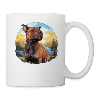 Dog American Pitbull - Mug - white - Right
