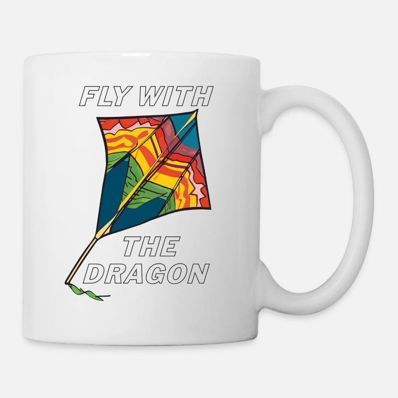 DRACHEN FLY WITH THE DRAGON - Tasse - Weiß