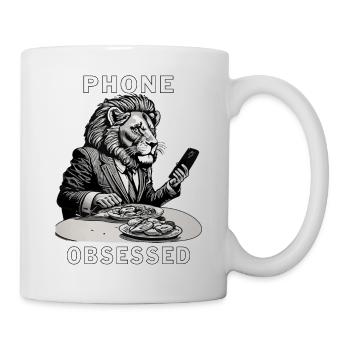 SMARTPHONE PHONE OBSESSED - Mug - white - Right