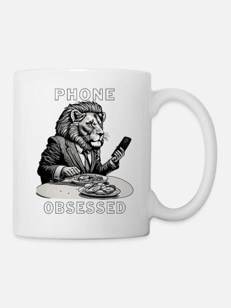 SMARTPHONE PHONE OBSESSED - Tasse - Weiß