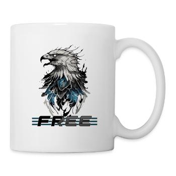 Libre comme le ciel : Majestic Eagle - Mug blanc - blanc - Droite