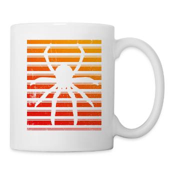 Spinnenbesitzer Spinne Spinnenzüchter - Tasse - Weiß - Rechts